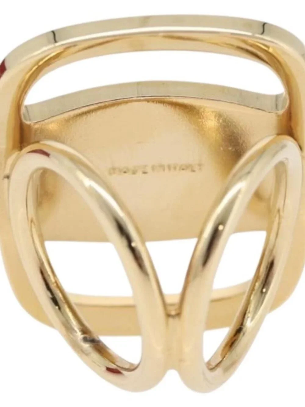 Salvatore Ferragamo Vala Ring metal Gold Auth 174691A